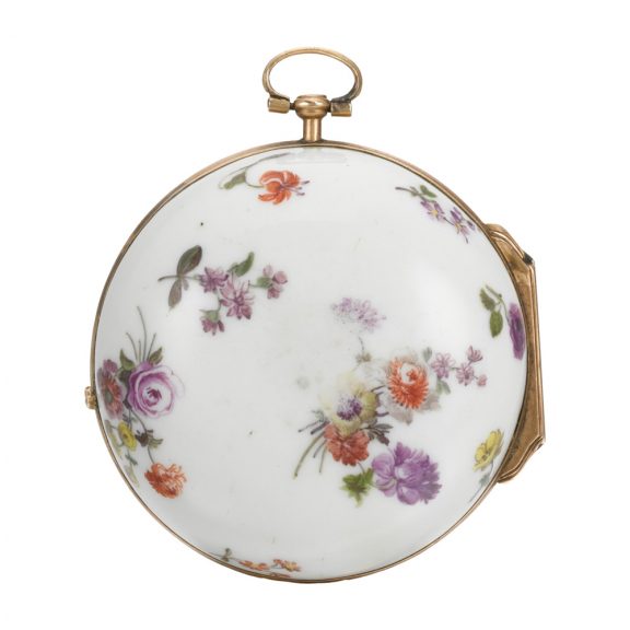 German verge rococo pocket watch in porcelain case Circa 1760 German verge rococo pocket watch in porcelain case Circa 1760