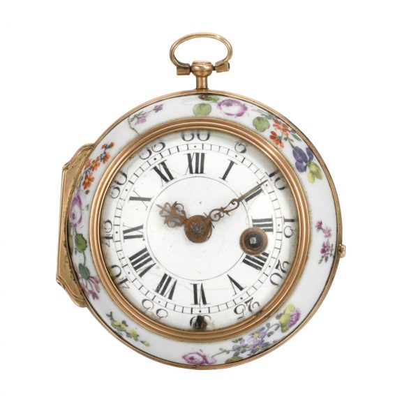 German verge rococo pocket watch in porcelain case Circa 1760 German verge rococo pocket watch in porcelain case Circa 1760