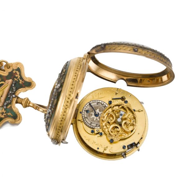 French quarter repeating verge watch with chatelaine Circa 1780 French quarter repeating verge watch with chatelaine Circa 1780