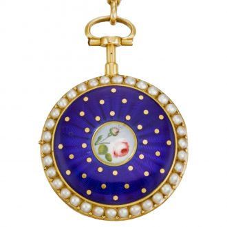 French quarter repeating a toc verge watch with Chatelaine Circa 1780