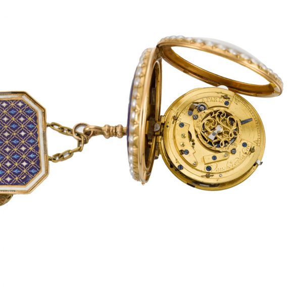 French quarter repeating a toc verge watch with Chatelaine Circa 1780 French quarter repeating a toc verge watch with Chatelaine Circa 1780