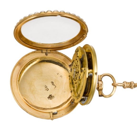 French quarter repeating a toc verge watch with Chatelaine Circa 1780 French quarter repeating a toc verge watch with Chatelaine Circa 1780