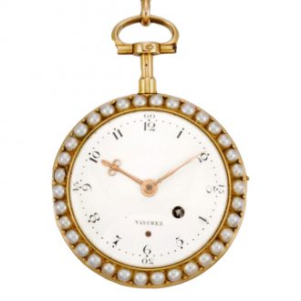 French quarter repeating a toc verge watch with Chatelaine Circa 1780