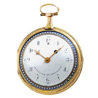 Swiss gold quarter repeating pocket watch Circa 1790