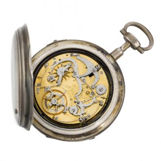 Swiss verge watch with bras en l'air automaton Circa 1790