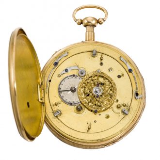 Swiss quarter repeater with erotic automaton Circa 1790