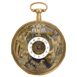 Swiss quarter repeater with erotic automaton Circa 1790