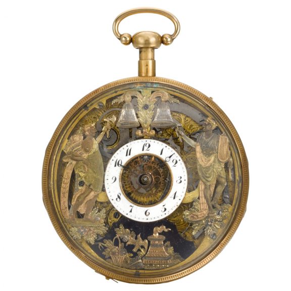 Swiss quarter repeater with erotic automaton Circa 1790