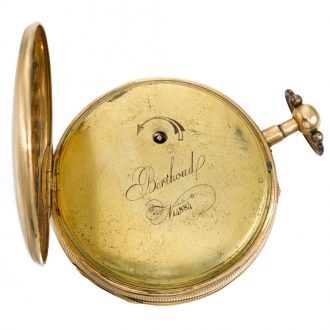 Swiss quarter repeating automaton pocket watch Circa 1800