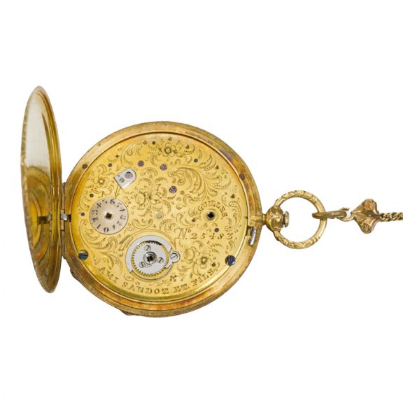 Extremely slim Swiss lady's Bagnolet pocket watch Circa 1850 Extremely slim Swiss lady's Bagnolet pocket watch Circa 1850