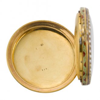 Rare Swiss pair of pocket watches for the Chinese market Circa 1825