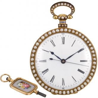Rare Swiss pair of pocket watches for the Chinese market Circa 1825