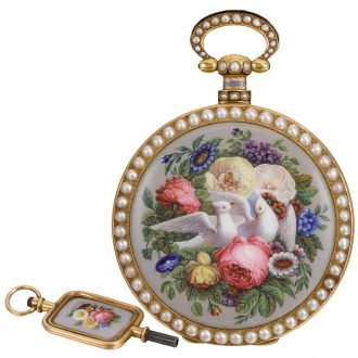 Rare Swiss pair of pocket watches for the Chinese market Circa 1825