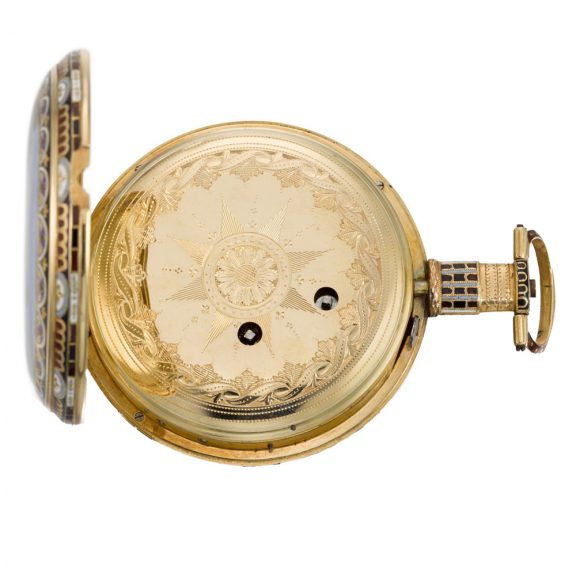 Swiss pair of duplex watches for the Chinese market Circa 1865 Swiss pair of duplex watches for the Chinese market Circa 1865
