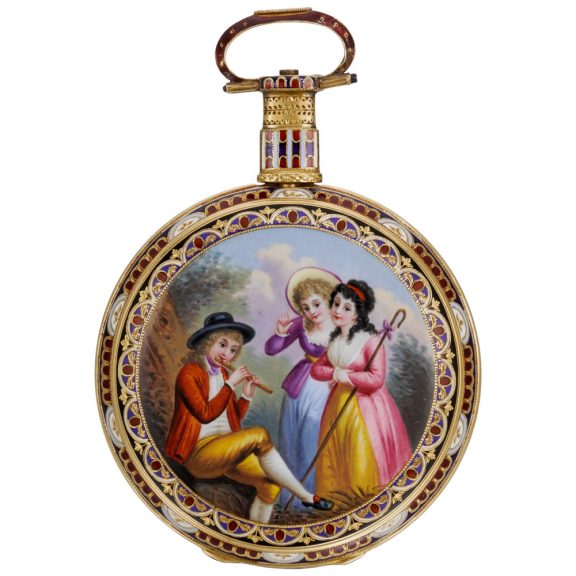 Swiss pair of duplex watches for the Chinese market Circa 1865 Swiss pair of duplex watches for the Chinese market Circa 1865