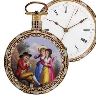 Swiss pair of duplex watches for the Chinese market Circa 1865