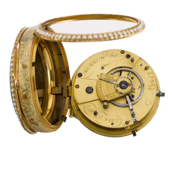 English gold, enamel watch for the Chinese market Circa 1820 English gold, enamel watch for the Chinese market Circa 1820