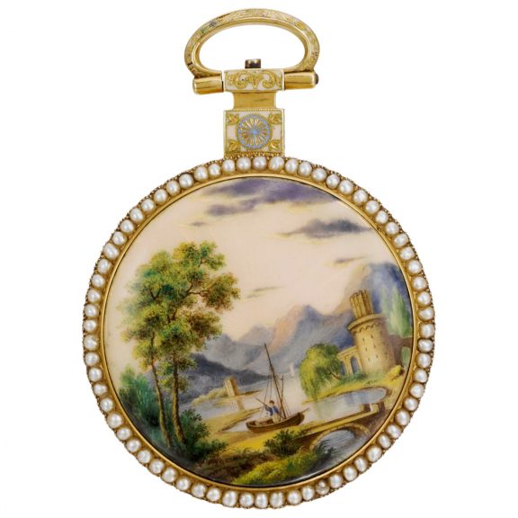 English gold, enamel watch for the Chinese market Circa 1820 English gold, enamel watch for the Chinese market Circa 1820