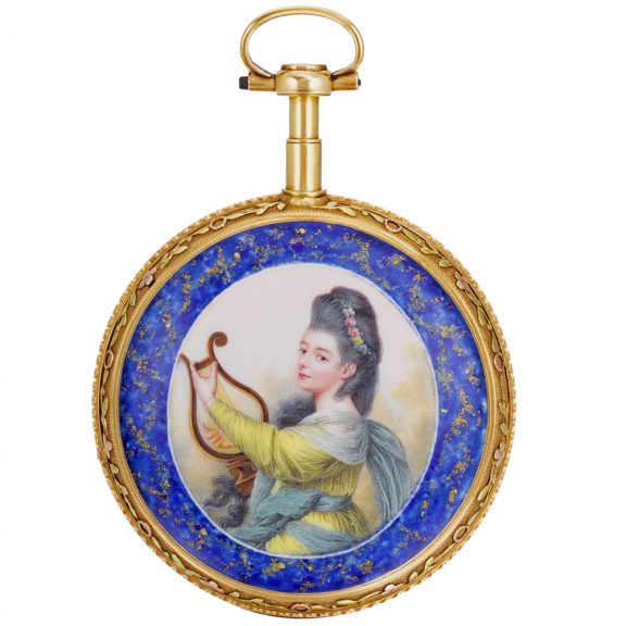 English gold, enamel watch for the Chinese market Circa 1790 English gold, enamel watch for the Chinese market Circa 1790