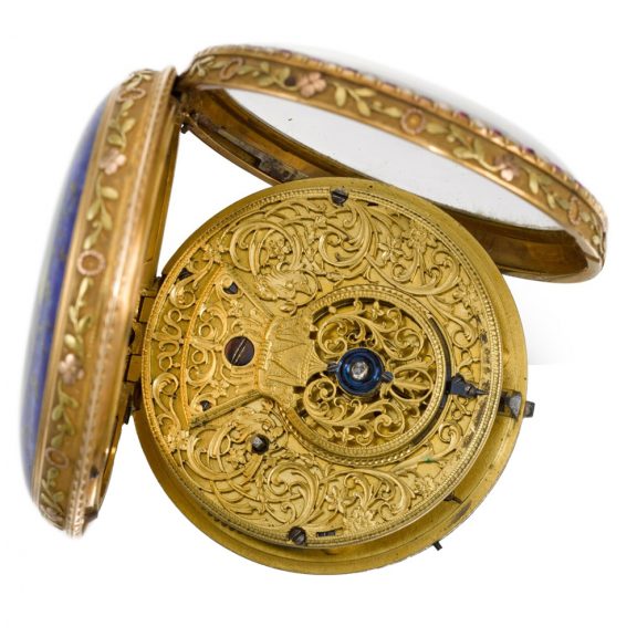 English gold, enamel watch for the Chinese market Circa 1790 English gold, enamel watch for the Chinese market Circa 1790