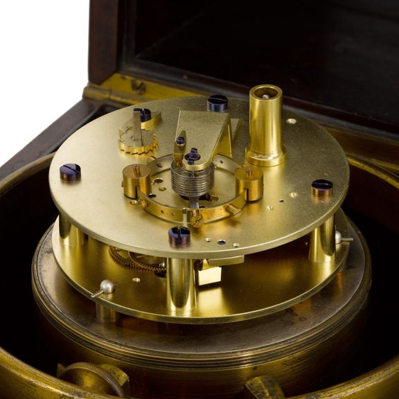 French deck watch with 49 hour power reserve indicator Circa 1860 French deck watch with 49 hour power reserve indicator Circa 1860
