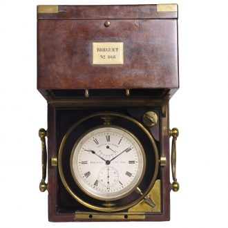 French deck watch with 49 hour power reserve indicator Circa 1860 French deck watch with 49 hour power reserve indicator Circa 1860