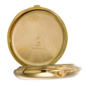 Swiss hunting cased minute repeating keyless watch Circa 1903