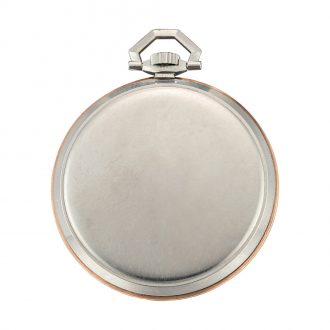 German open faced keyless lever watch with two tone dial Circa 1940