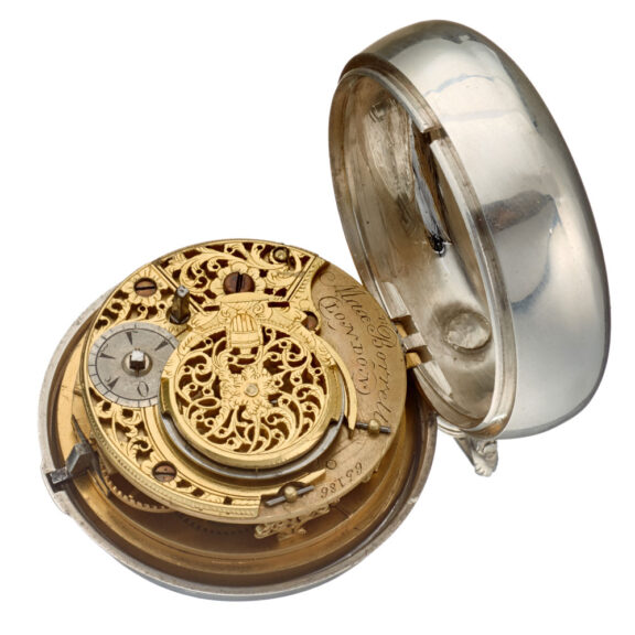 An English tortoiseshell silver verge pocket watch Circa 1853 An English tortoiseshell silver verge pocket watch Circa 1853