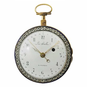 French striking gold verge pocket watch Circa 1800