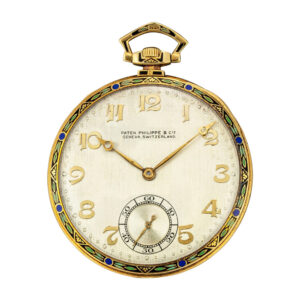 Swiss gold and enamel Art Deco lever dress watch Circa 1925