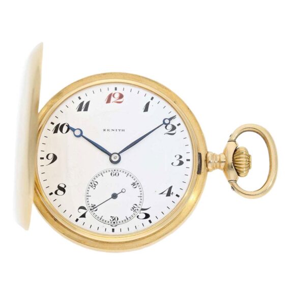 Swiss 18k gold Zenith Ankerchronometer watch Circa 1910