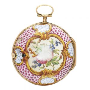 French gold and enamel verge pocket watch Circa 1770