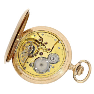 Swiss gold engine turned lever pocket watch Circa 1915