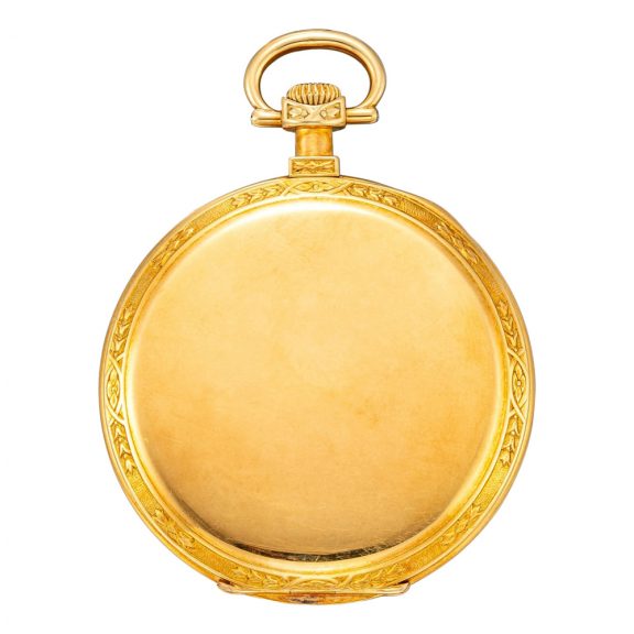 Fine Swiss gold open faced keyless lever watch Circa 1917 Fine Swiss gold open faced keyless lever watch Circa 1917