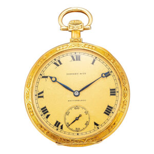 Fine Swiss gold open faced keyless lever watch Circa 1917