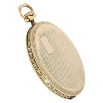Swiss gold open faced lever pocket watch Circa 1926