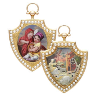 Exceptional Swiss gold, enamel automaton Circa 1805-1810 Exceptional Swiss gold, enamel automaton Circa 1805-1810