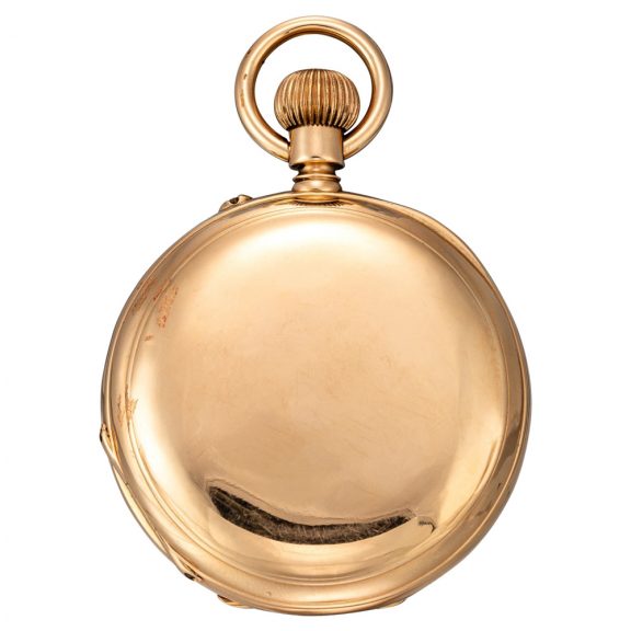 Swiss hunting cased keyless complicated lever watch Circa 1890 Swiss hunting cased keyless complicated lever watch Circa 1890