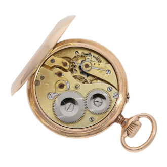Swiss gold IWC watch with Art Nouveau monogram Circa 1902