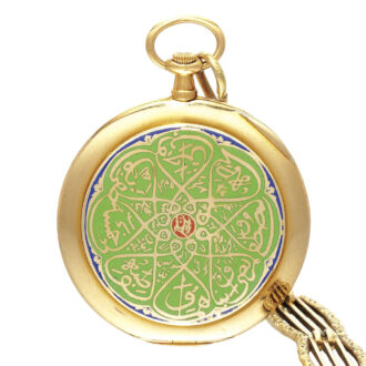 Swiss gold and enamel watch of islamic interest Circa 1912
