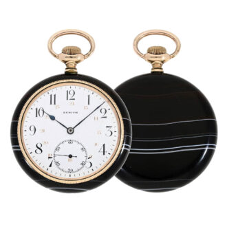 Swiss lever dress watch with agate stone case Circa 1920