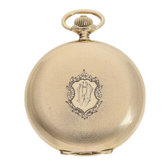 Swiss 14k gold hunting cased lever pocket watch Circa 1916