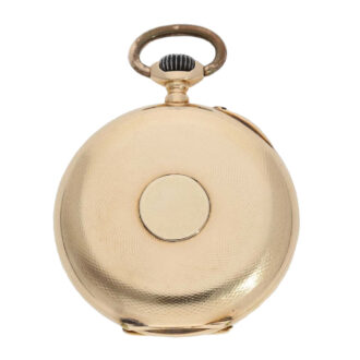 Swiss pink gold 14k open faced keyless lever Circa 1890