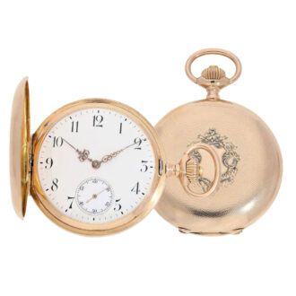 Swiss 18 carat gold hunting cased lever watch Circa 1900