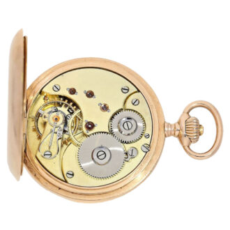 Swiss 18 carat gold hunting cased lever watch Circa 1900