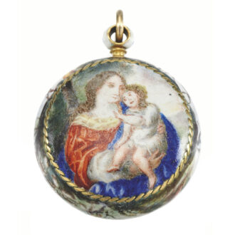 French extremely small gold and enamel watch Circa 1650 French extremely small gold and enamel watch Circa 1650