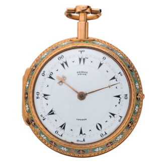 English gold and enamel quarter repeating verge Circa 1810
