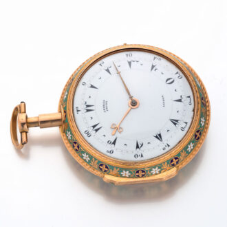 English gold and enamel quarter repeating verge Circa 1810