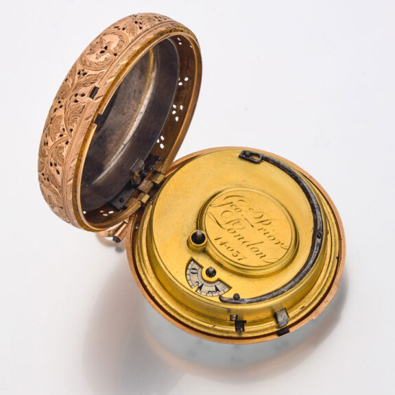 English gold and enamel quarter repeating verge Circa 1810 English gold and enamel quarter repeating verge Circa 1810
